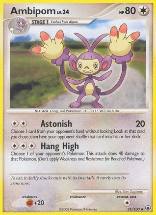 Ambipom (35/100) [Diamant &amp; Perle : Majestic Dawn] 