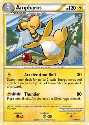 Ampharos (14/123) [HeartGold &amp; SoulSilver : ensemble de base] 