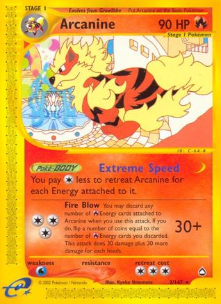 Arcanine (2/147) [Aquapolis]