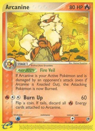 Arcanine 15/100 - [Sandstorm] Reverse Holofoil