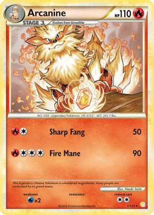Arcanin (1/123) [HeartGold &amp; SoulSilver : ensemble de base] 