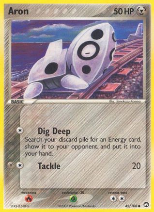 Aron 42/108 - [Power Keepers] Reverse Holofoil