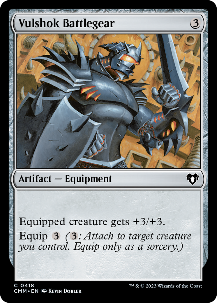 Vulshok Battlegear (CMM-418) - [Commander Masters]