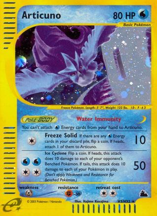 Articuno (H3)/144 - [Skyridge] Holofoil