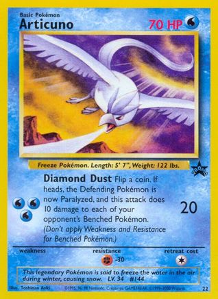 Articuno (22) [Wizards of the Coast: Black Star Promos] 