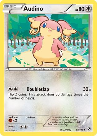 Audino (87/114) [Noir et blanc : ensemble de base] 