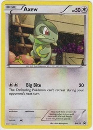 Axew (BW26) [Noir et blanc : promotions Black Star] 