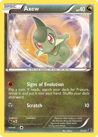 Axew (12)/20 - [Dragon Vault] Holofoil