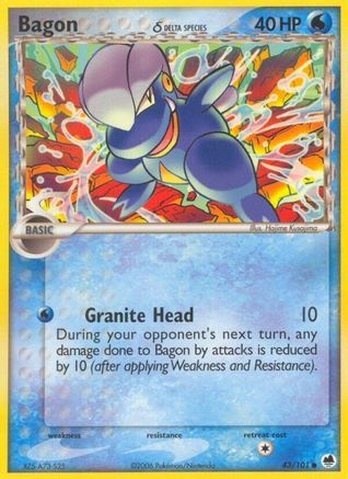 Bagon (Delta Species) 43/101 - [Dragon Frontiers] Reverse Holofoil