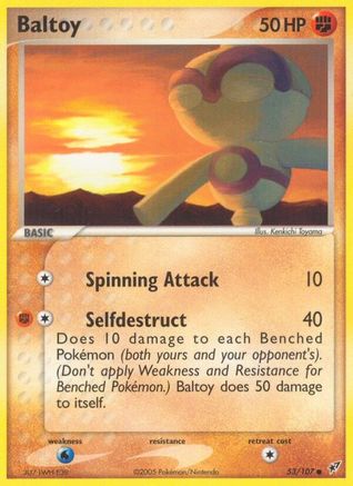 Baltoy (53/107) (Estampillé) [EX : Deoxys] 