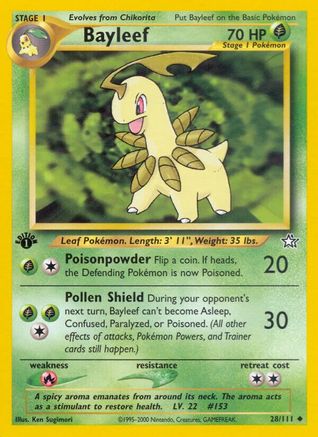 Bayleef (28) 28/111 - [Neo Genesis] 1st Edition