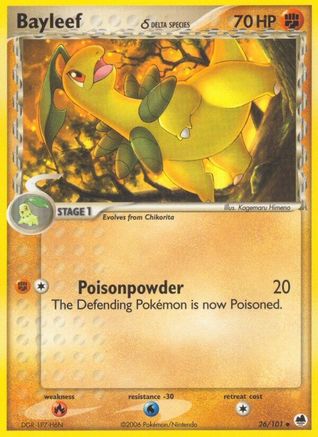 Bayleef (Delta Species) 26/101 - [Dragon Frontiers] Reverse Holofoil