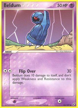 Beldum/107 - [Deoxys] Reverse Holofoil