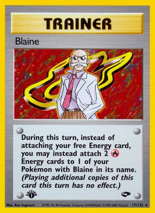 Blaine (17) 17/132 - [Gym Challenge] 1st Edition Holofoil