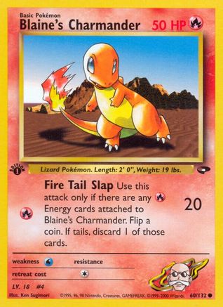 Blaine's Charmander 60/132 - [Gym Challenge] 1st Edition