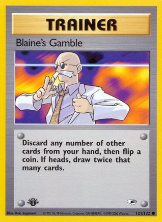 Blaine's Gamble 121/132 - [Gym Heroes] 1st Edition