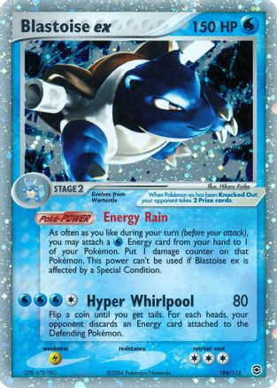 Blastoise ex/112 - [FireRed & LeafGreen] Holofoil