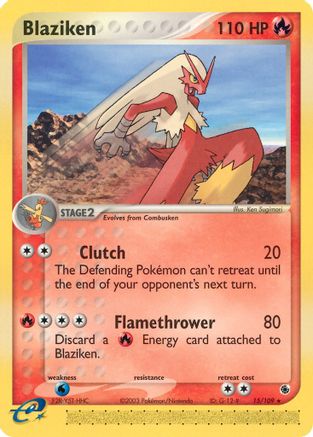 Blaziken (15/109) [EX : Rubis et Saphir] 