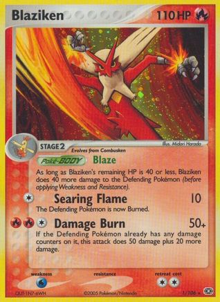 Blaziken/106 - [Emerald] Reverse Holofoil