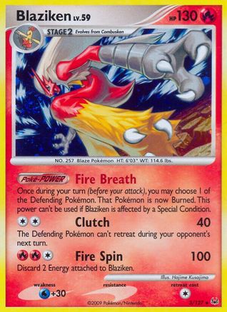 Blaziken (3/127) [Platine : Ensemble de base] 