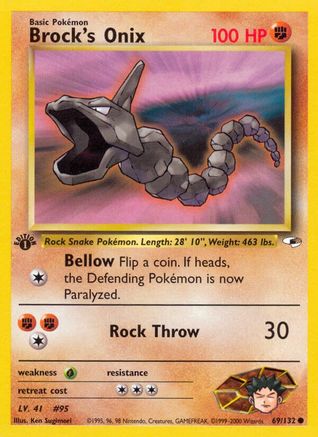 Brock's Onix (69) 69/132 - [Gym Heroes] 1st Edition