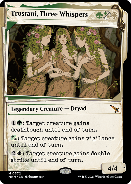 Trostani, Three Whispers (MKM-372) - [Murders at Karlov Manor]: (Showcase) Foil
