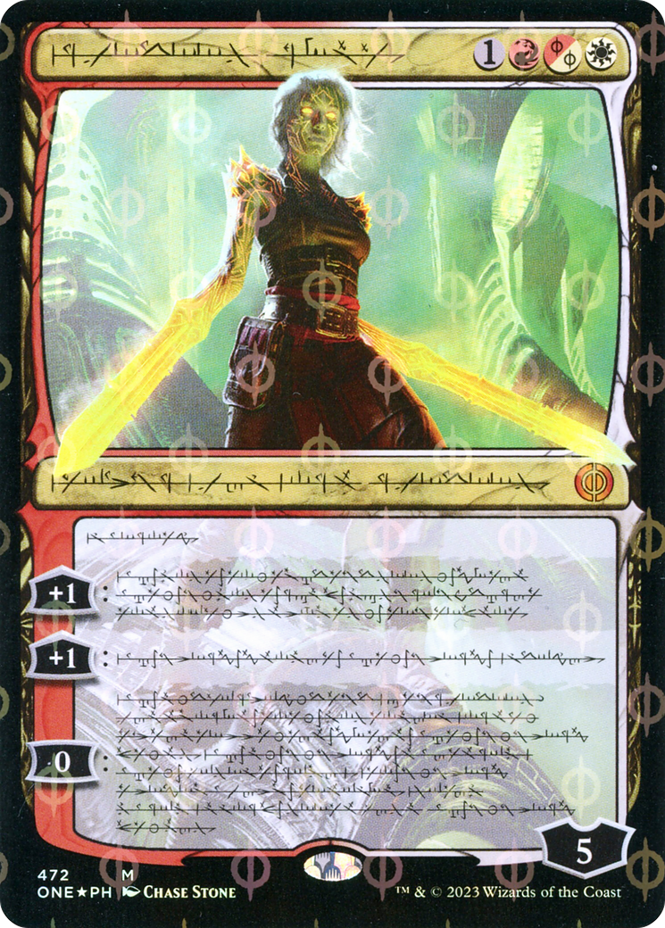 Nahiri, the Unforgiving (ONE-472) - [Phyrexia: All Will Be One]: (Showcase) Foil