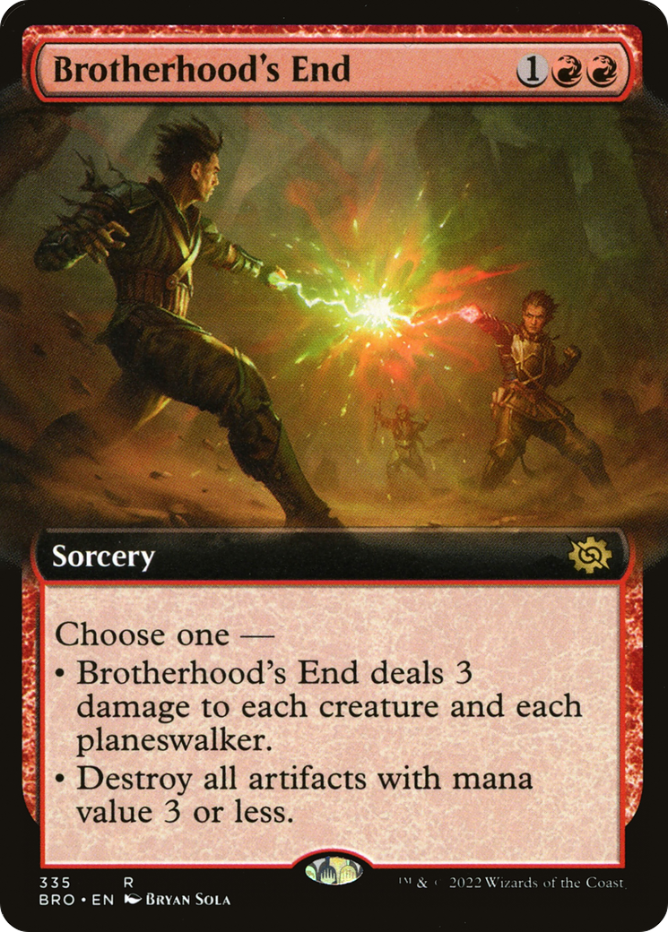 Brotherhood's End (BRO-335) - [The Brothers' War]: (Extended Art) Foil