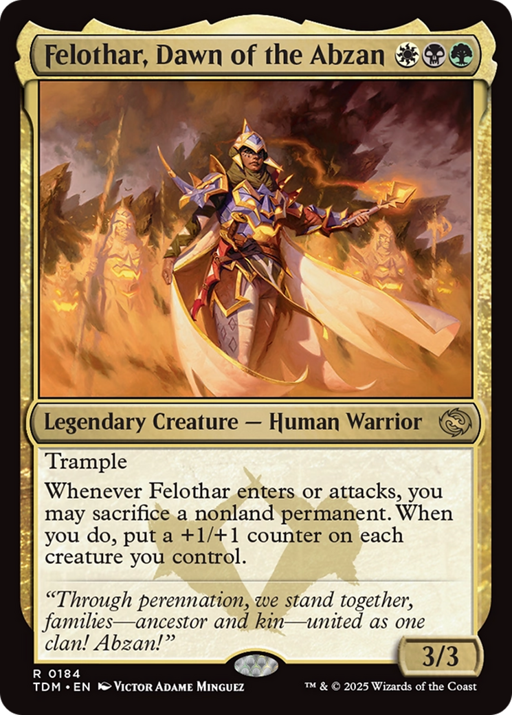 Felothar, Dawn of the Abzan (TDM-184) - [Tarkir: Dragonstorm] Foil