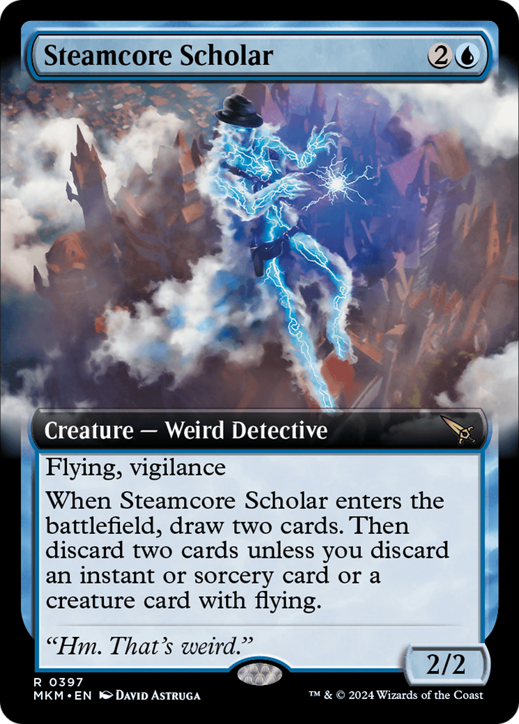 Steamcore Scholar (MKM-397) - [Murders at Karlov Manor]: (Extended Art)