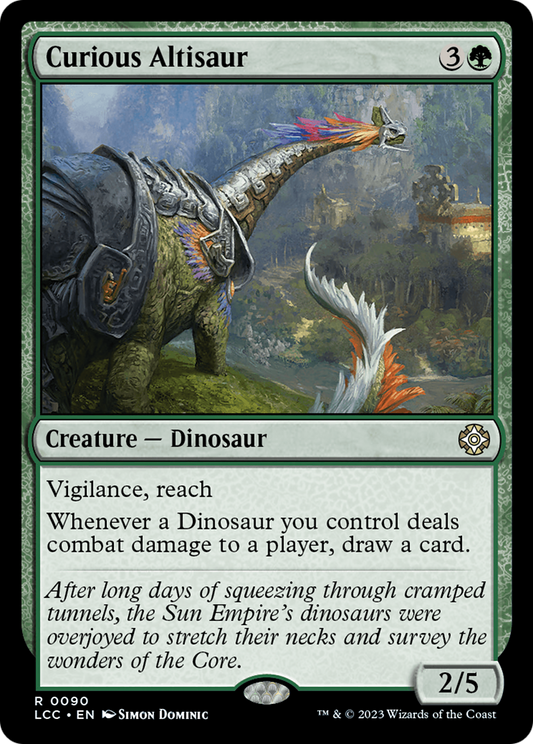 Curious Altisaur (LCC-090) - [The Lost Caverns of Ixalan Commander]