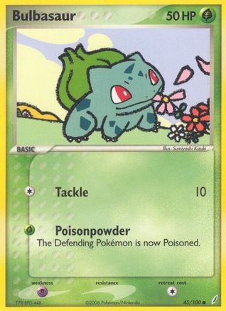 Bulbasaur - 045/100 45/100 - [Crystal Guardians] Reverse Holofoil