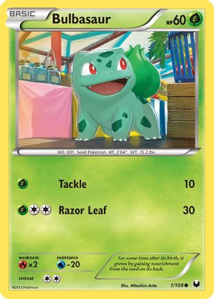 Bulbasaur (1/108) [Noir et blanc : Explorateurs sombres] 