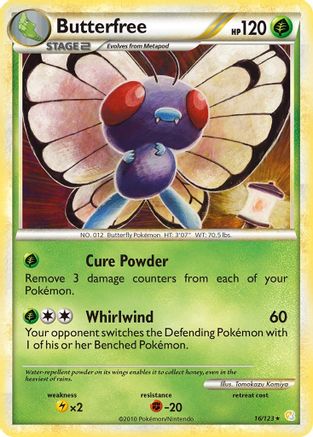 Butterfree 16/123 - [HeartGold SoulSilver]