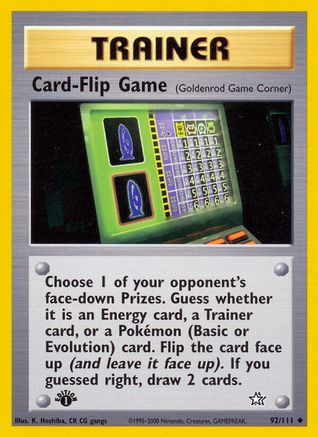 Card-Flip Game (Goldenrod Game Corner) 92/111 - [Neo Genesis] 1st Edition