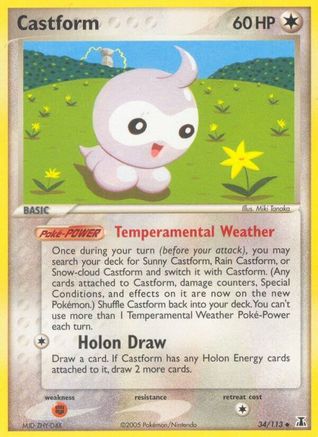 Castform (34/113) [EX : Espèce Delta] 