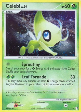 Celebi/123 - [Mysterious Treasures] Holofoil