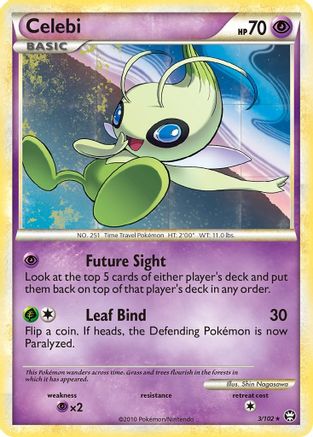 Celebi (3/102) [HeartGold &amp; SoulSilver : Triomphant] 