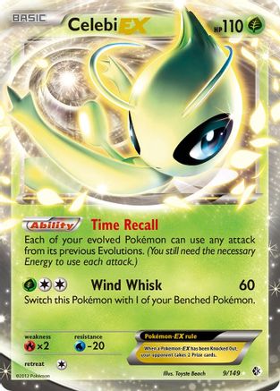 Celebi EX (9/149) [Noir et blanc : frontières franchies] 