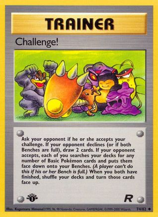 Challenge! 74/82 - [Team Rocket] 1st Edition