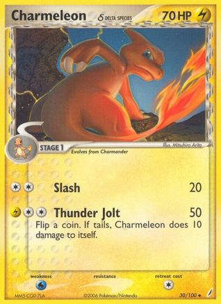 Charmeleon (Delta Species) 30/100 - [Crystal Guardians]