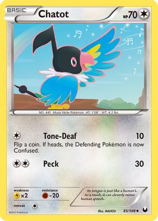 Chatot 85/108 - [Dark Explorers]