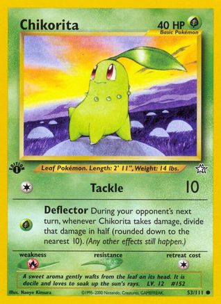 Chikorita (53) 53/111 - [Neo Genesis] 1st Edition