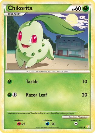 Chikorita (59/123) [HeartGold &amp; SoulSilver : ensemble de base] 