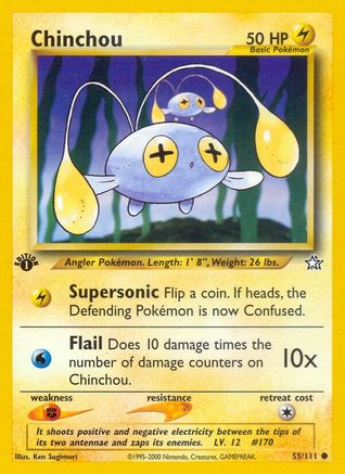 Chinchou 55/111 - [Neo Genesis] 1st Edition