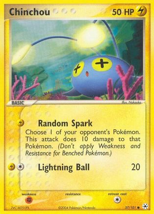 Chinchou (57/101) [EX : Légendes cachées] 