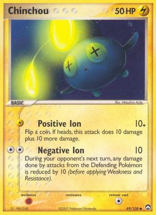 Chinchou/108 - [Power Keepers] Reverse Holofoil