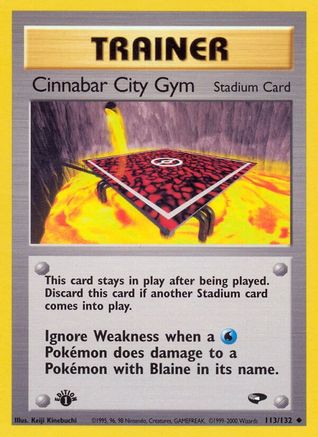 Cinnabar City Gym 113/132 - [Gym Challenge] 1st Edition