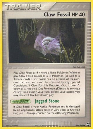 Claw Fossil/108 - [Power Keepers] Reverse Holofoil
