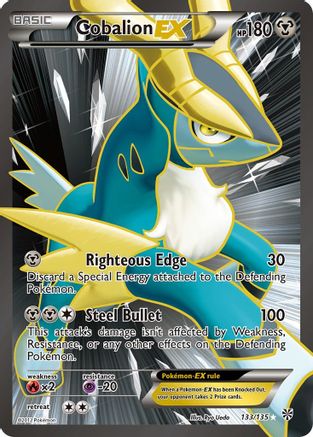 Cobalion EX (133/135) [Noir et blanc : Tempête de plasma] 